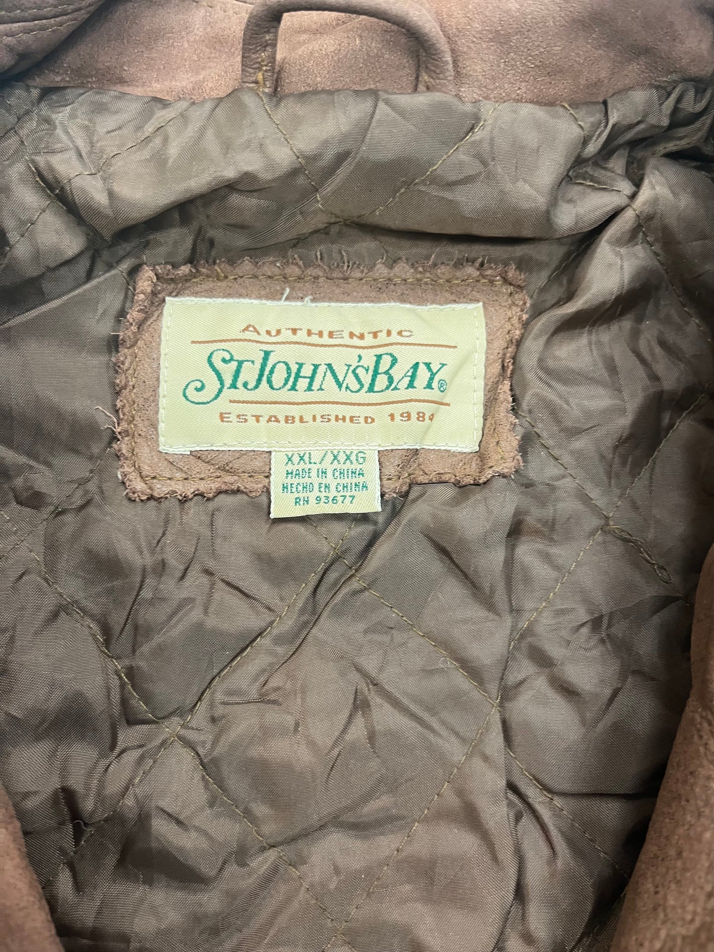 BROWN LEATHER JACKET | SIZE XXL