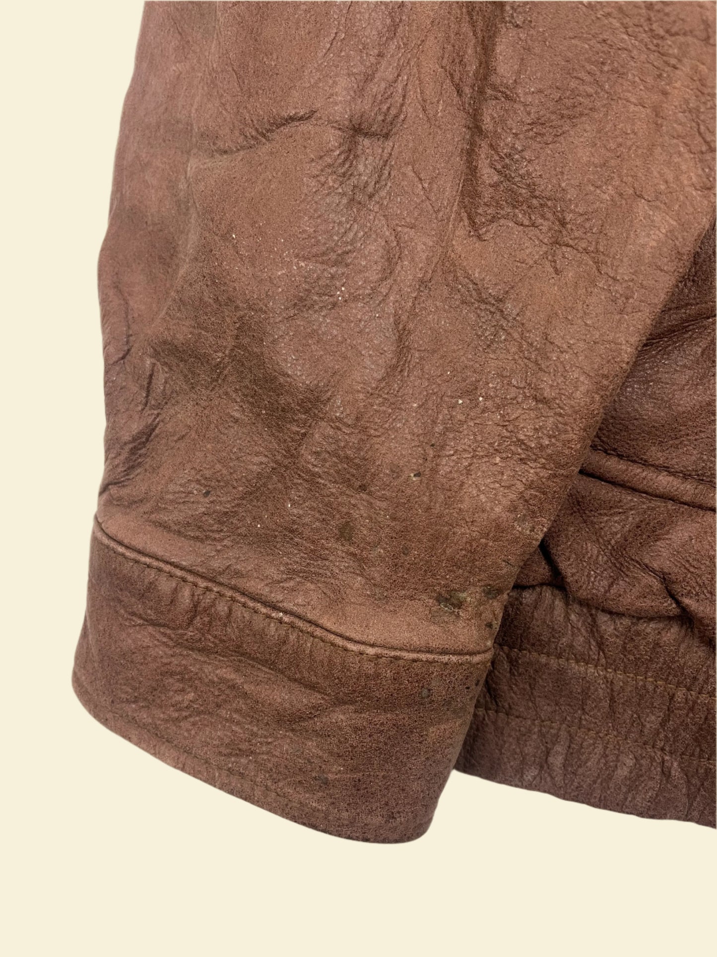 BROWN LEATHER JACKET | SIZE XXL