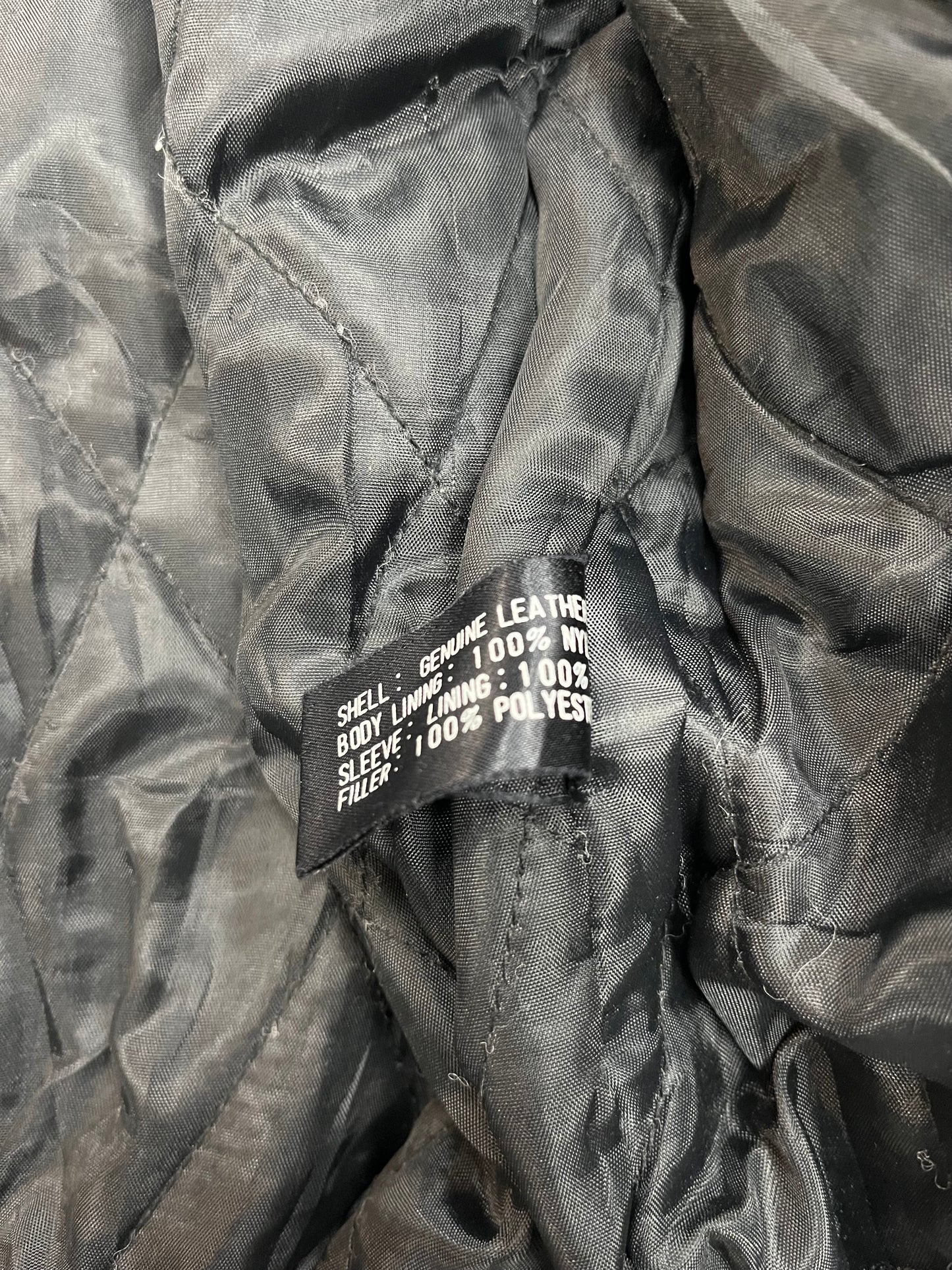 BLACK LEATHER JACKET | SIZE S
