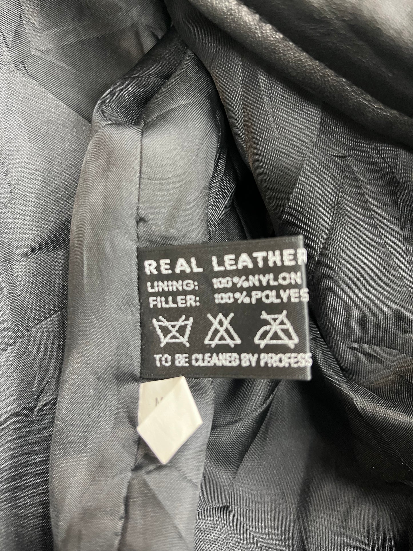 BLACK LEATHER JACKET | SIZE 42