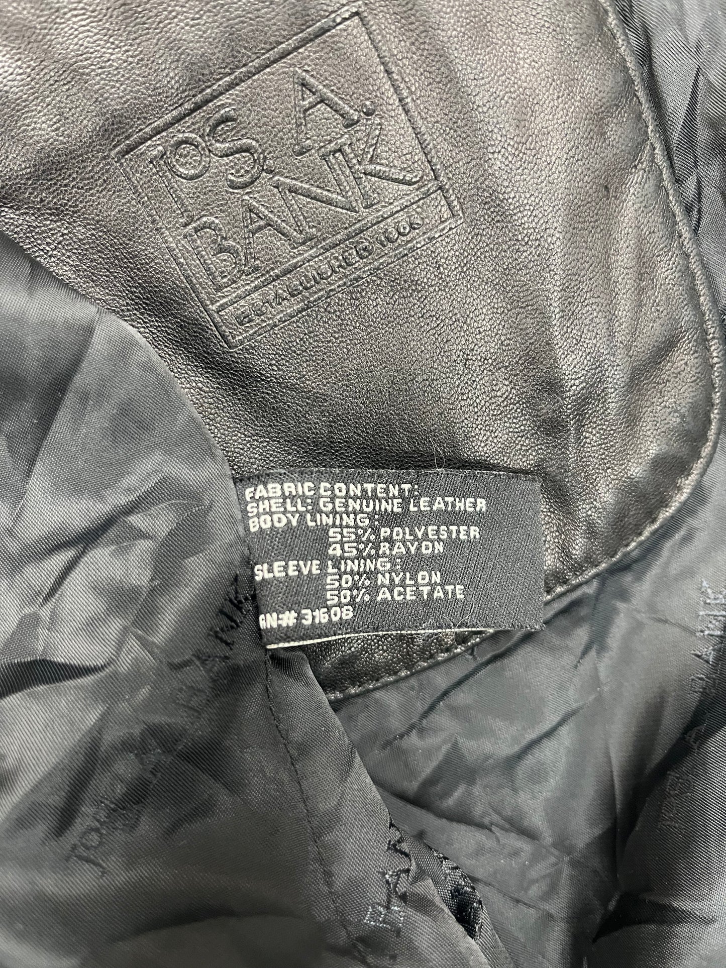 BLACK LEATHER JACKET | SIZE XL